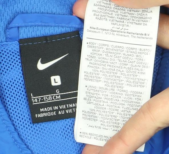 Nike Boys Blue Track Jacket 12-13 Years York City Foundation Sports Zip