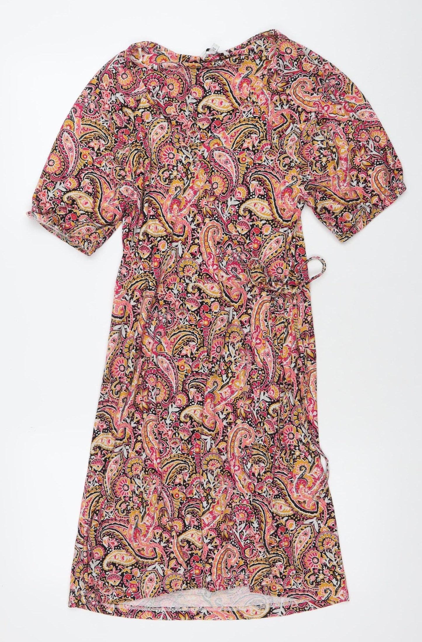 Next Womens Multicoloured Paisley Wrap Dress Size 6