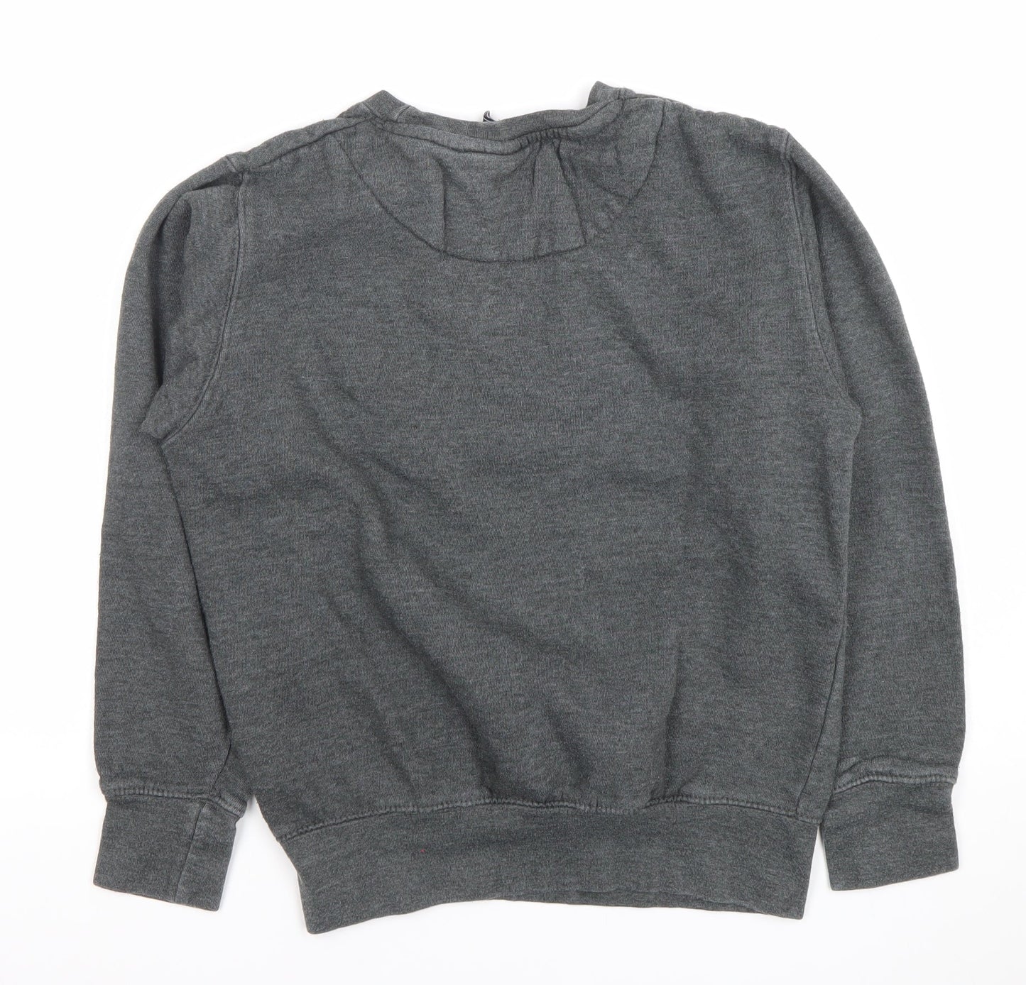 Oxford University Boys Grey XS Pullover Sweatshirt Logo Crew Neck