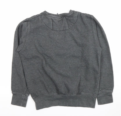 Oxford University Boys Grey XS Pullover Sweatshirt Logo Crew Neck