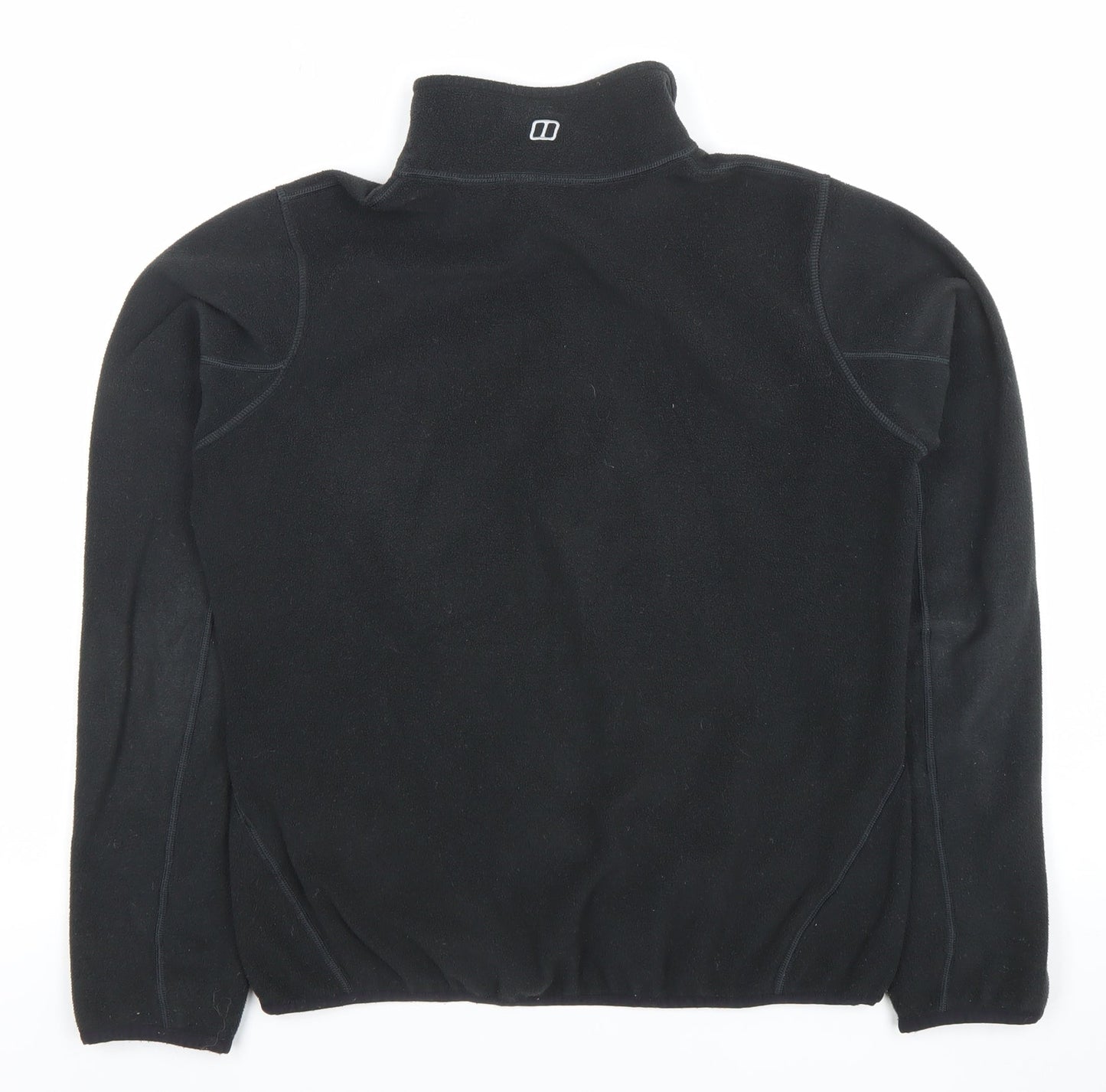 Berghaus Womens Black Fleece Pullover Sweatshirt UK 10 Outdoor Hiking