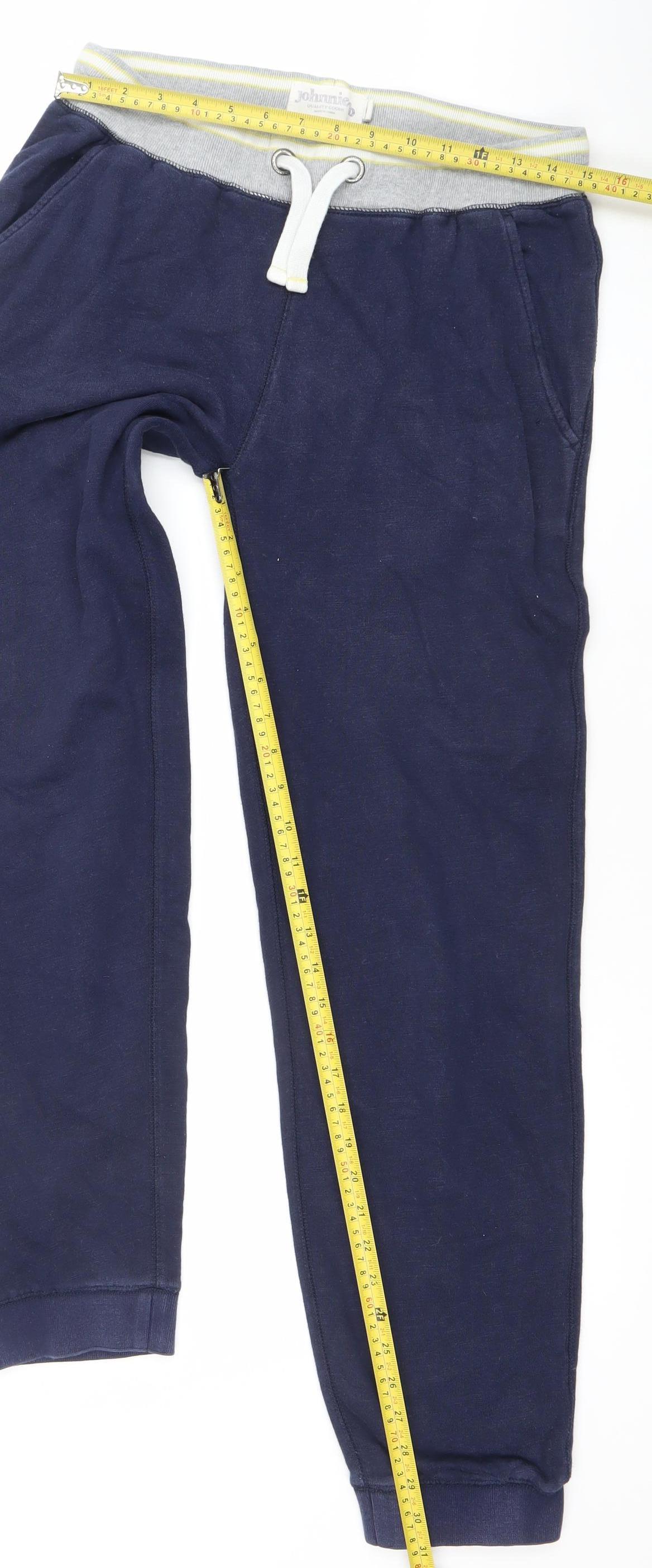 Johnnie B Boys Blue Jogger Sweatpants 10 Years Cotton Drawstring Elastic Waist