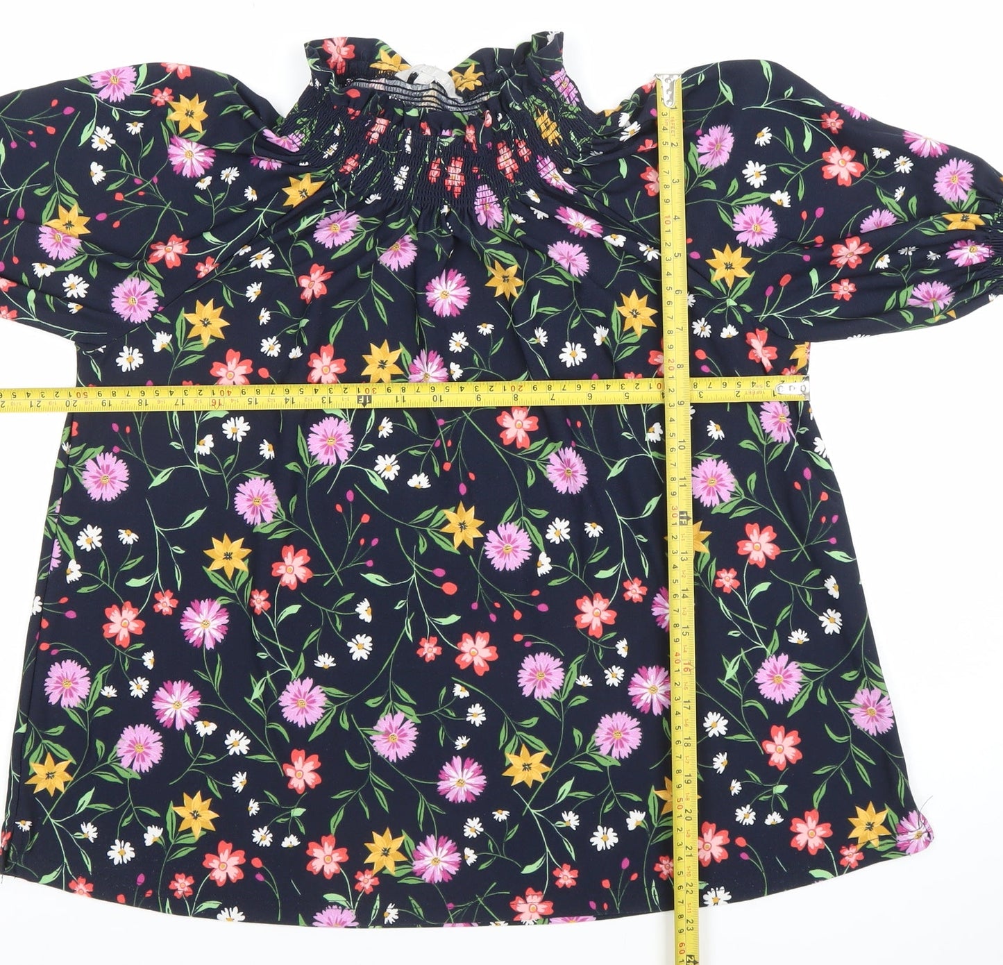 Pebble Bay Womens Multicoloured Floral Blouse Size 12 Tunic Top