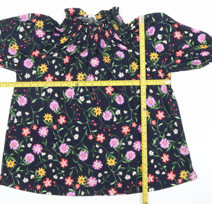 Pebble Bay Womens Multicoloured Floral Blouse Size 12 Tunic Top
