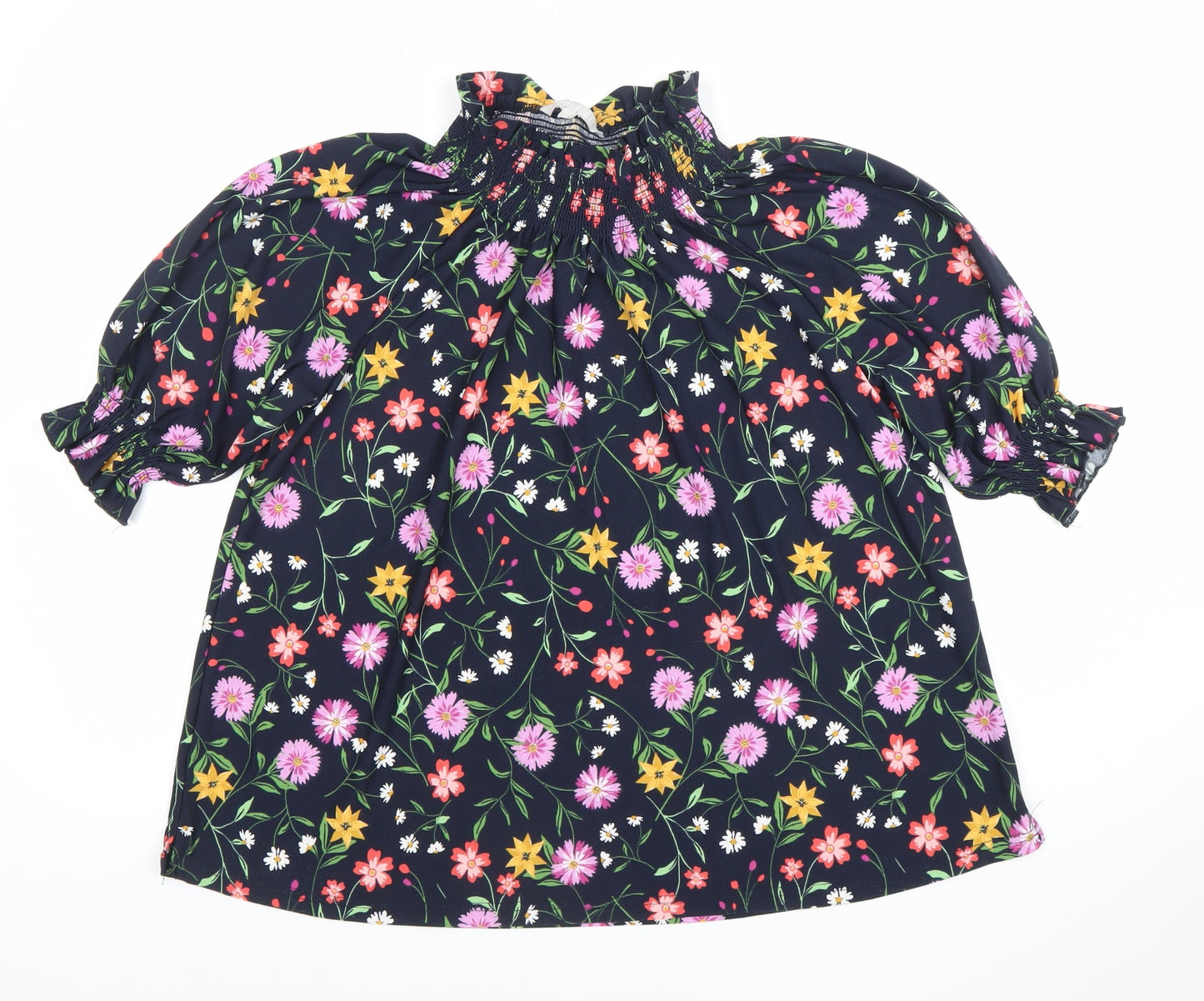 Pebble Bay Womens Multicoloured Floral Blouse Size 12 Tunic Top