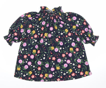 Pebble Bay Womens Multicoloured Floral Blouse Size 12 Tunic Top