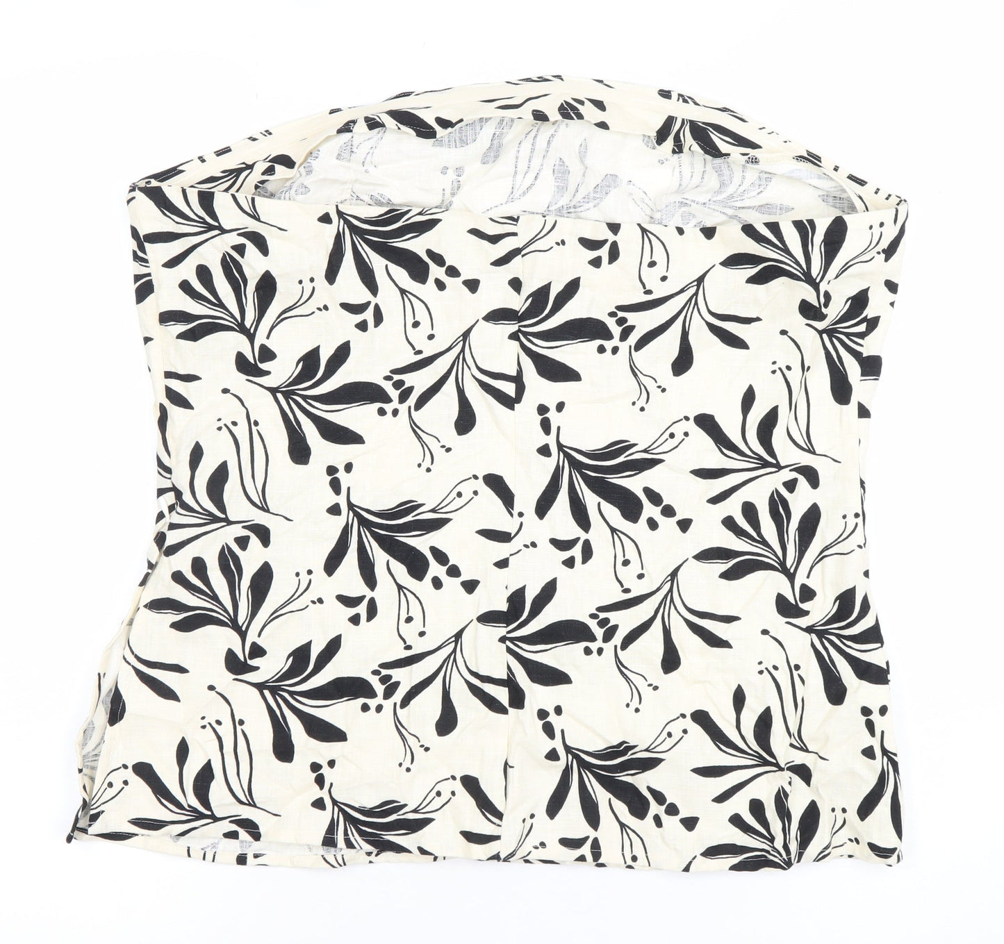 Marks and Spencer Womens Black White Floral Sleeveless Blouse Size 18