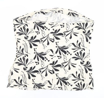 Marks and Spencer Womens Black White Floral Sleeveless Blouse Size 18
