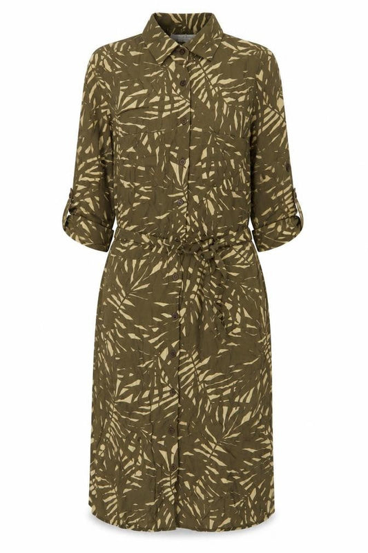 Artigiano Women’s Green Shirt Dress Size 12 Viscose Midi Casual