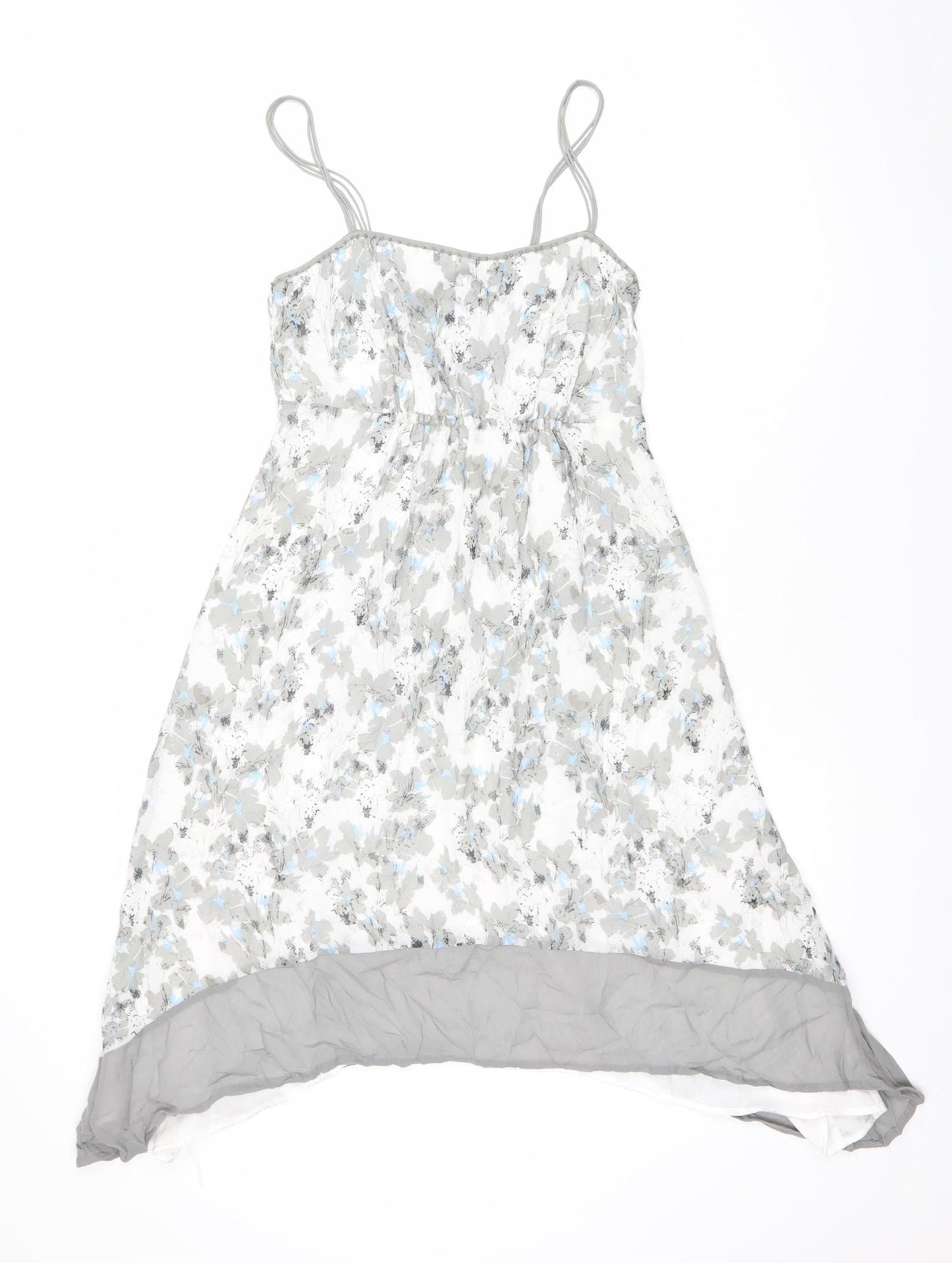 Love Me Tender Women’s Grey Floral Slip Midi Dress Size 10
