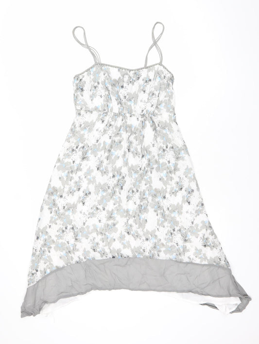 Love Me Tender Women’s Grey Floral Slip Midi Dress Size 10