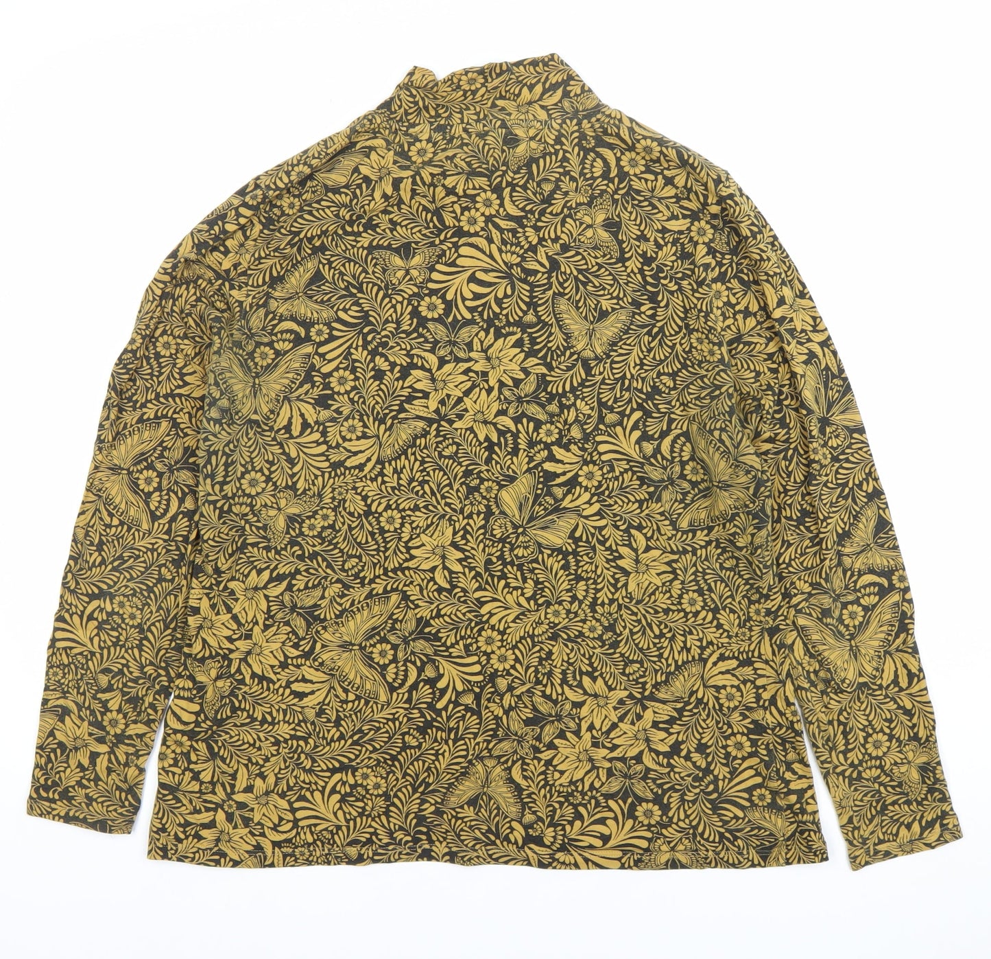 Marks and Spencer Womens Multicoloured Size 18 Floral Butterfly Tunic Blouse Long Sleeve