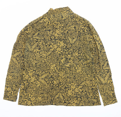 Marks and Spencer Womens Multicoloured Size 18 Floral Butterfly Tunic Blouse Long Sleeve