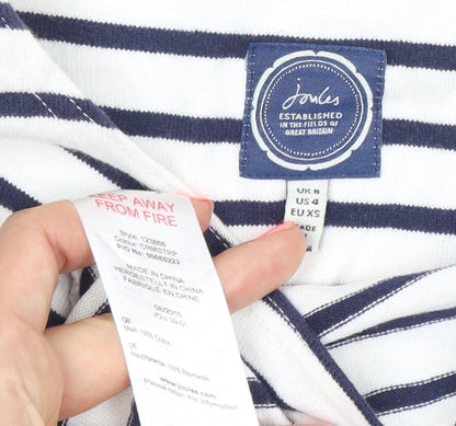 Womens UK Size XS Joules White Basic T-Shirt