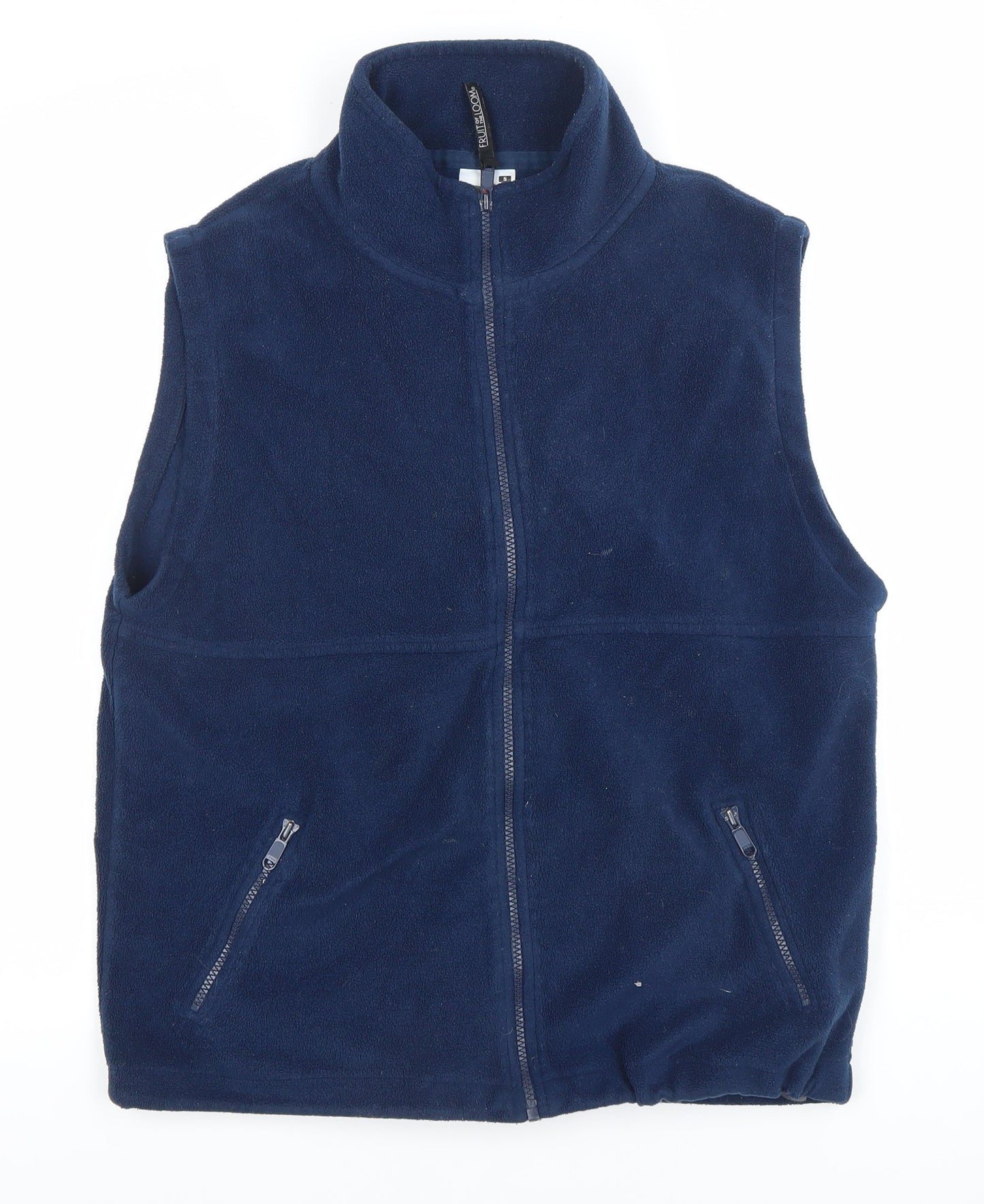 Fruit of the Loom Men's Blue Fleece Waistcoat Bodywarmer S