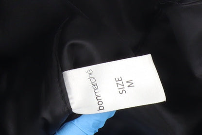 Bonmarché Women’s Black Mid-Length Waterproof Rain Coat Size M