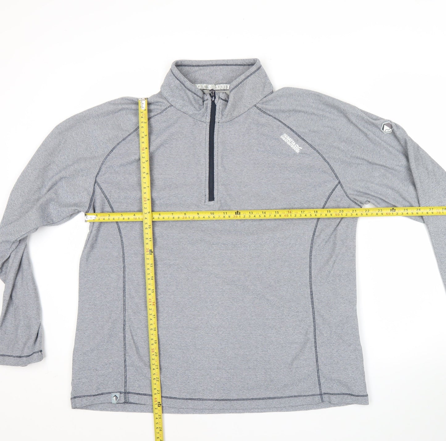 Regatta Womens Grey Size 18 Outdoor 1/4 Zip Lightweight Sweatshirt