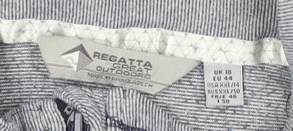 Regatta Womens Grey Size 18 Outdoor 1/4 Zip Lightweight Sweatshirt