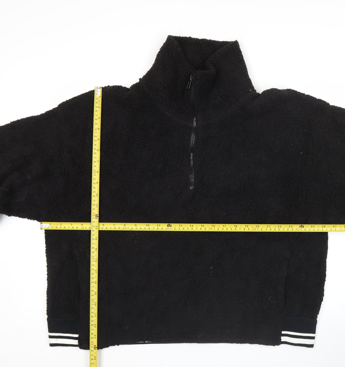 Mens UK Size M Champion Black 1/2 Zip Sweatshirt