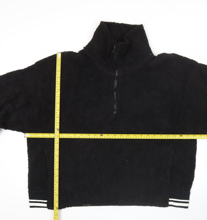 Mens UK Size M Champion Black 1/2 Zip Sweatshirt