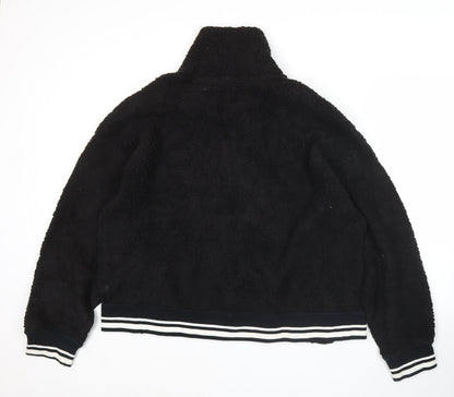 Mens UK Size M Champion Black 1/2 Zip Sweatshirt
