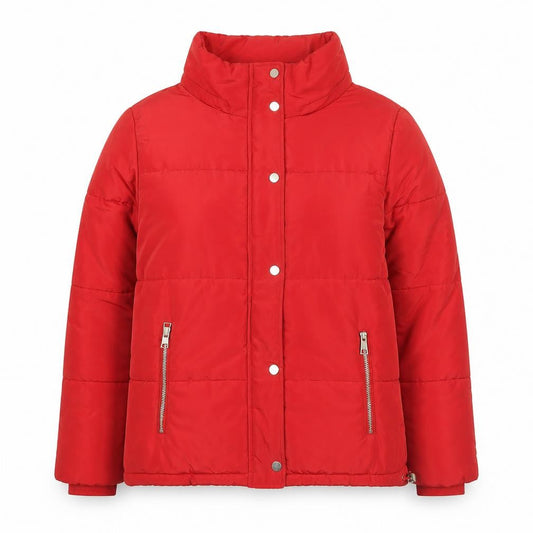 F&F Womens Red Size 10 Puffer Jacket Winter Coat