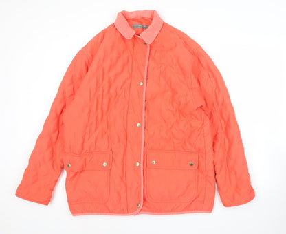 Claire DK Women’s Pink Quilted Jacket Size M Mid-Length Casual