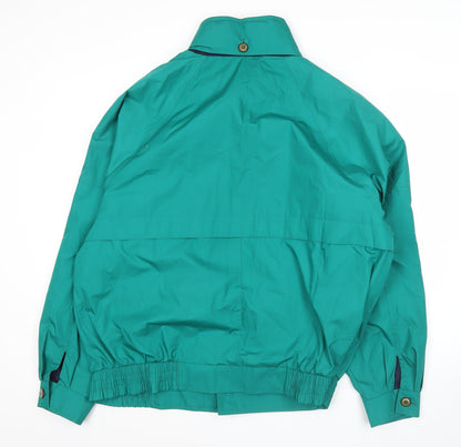 Marks and Spencer St Michael Men’s Green L 41-43" Basic Jacket Lined Zip Pockets