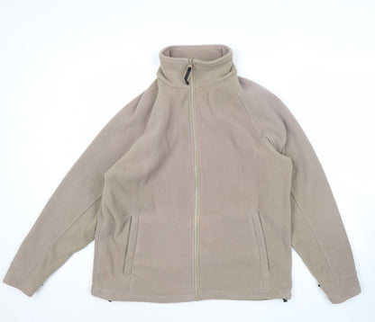 Regatta Mens Beige Fleece Jacket UK M Full Zip Outdoor Hiking