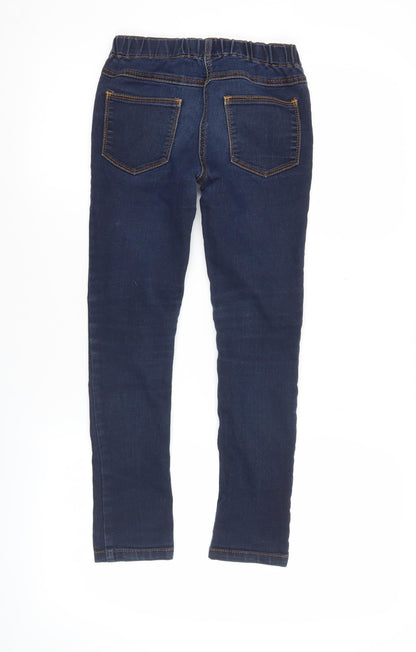 Next Girls Blue Skinny Jeans Age 9 Years Slim Fit Stretch Denim Pockets