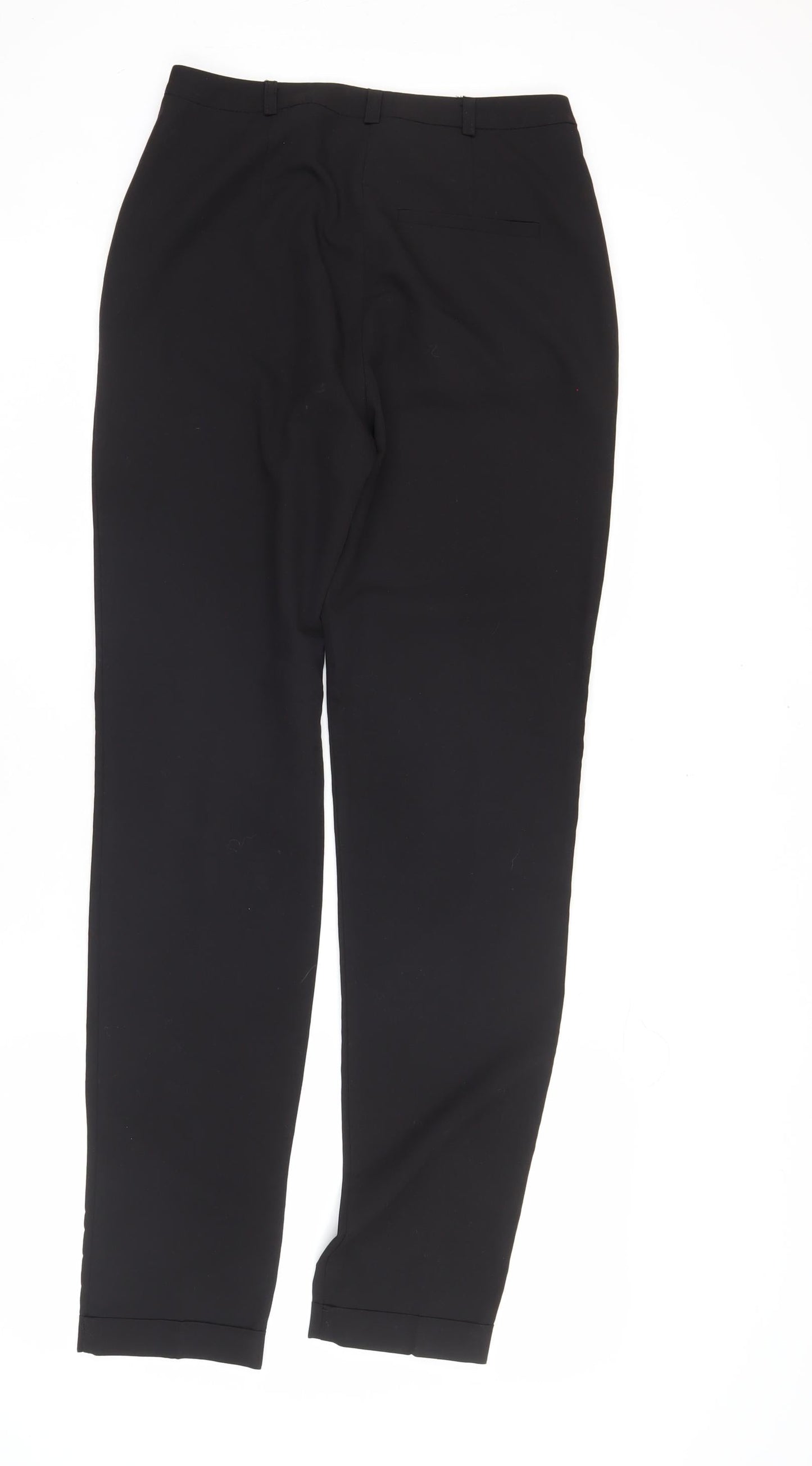 ASOS Women’s Black Size 8 Workwear Flat Front Straight Trousers