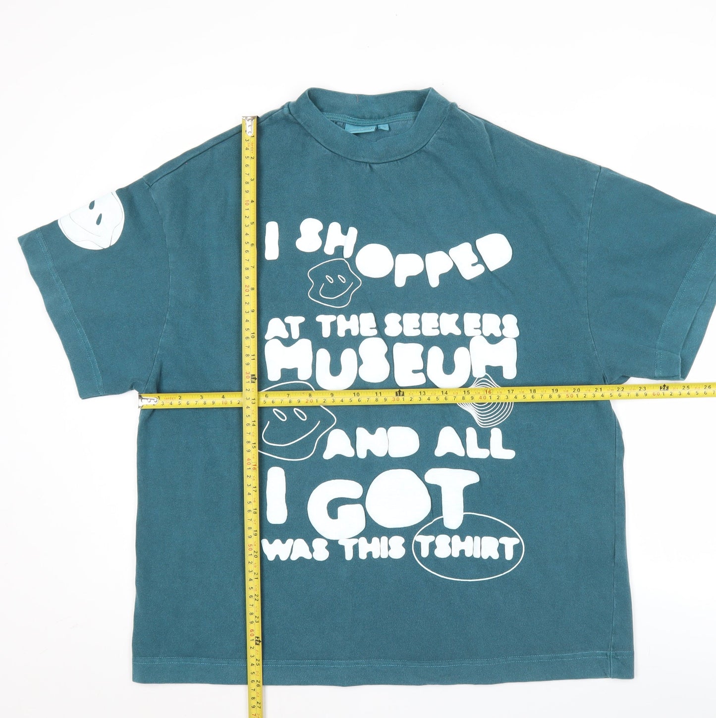 Sisters & Seekers Mens Blue XS Graphic Print Cotton T-Shirt