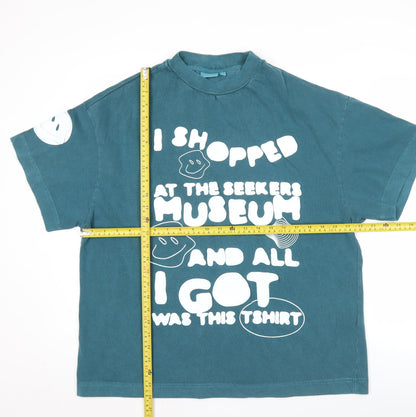 Sisters & Seekers Mens Blue XS Graphic Print Cotton T-Shirt