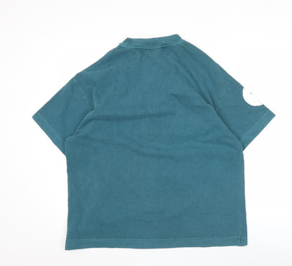 Sisters & Seekers Mens Blue XS Graphic Print Cotton T-Shirt