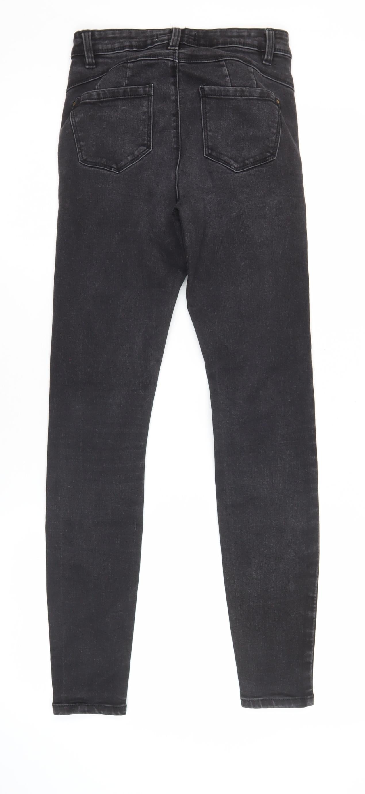 Denim Co. Womens Black Skinny Jeans Size 8 Slim Fit Stretch Denim