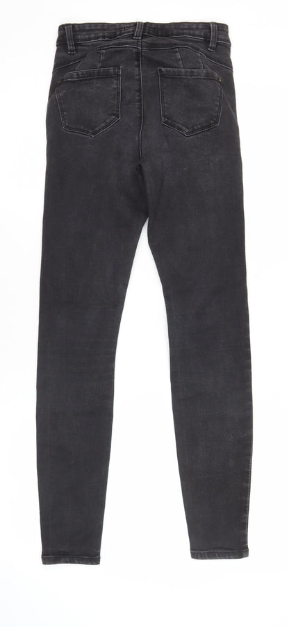 Denim Co. Womens Black Skinny Jeans Size 8 Slim Fit Stretch Denim
