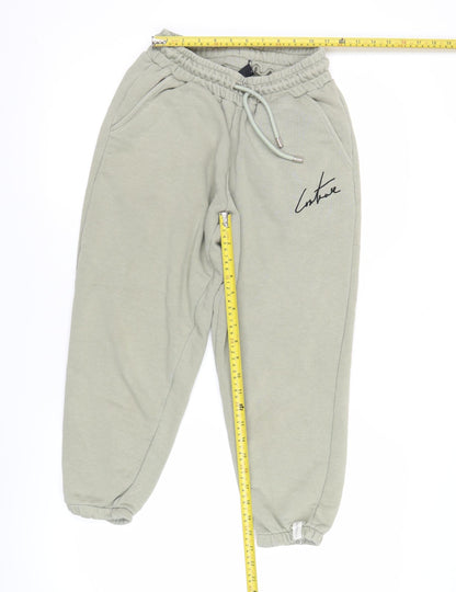 The Couture Club Men’s Green XS Jogger Trousers Elastic Waist