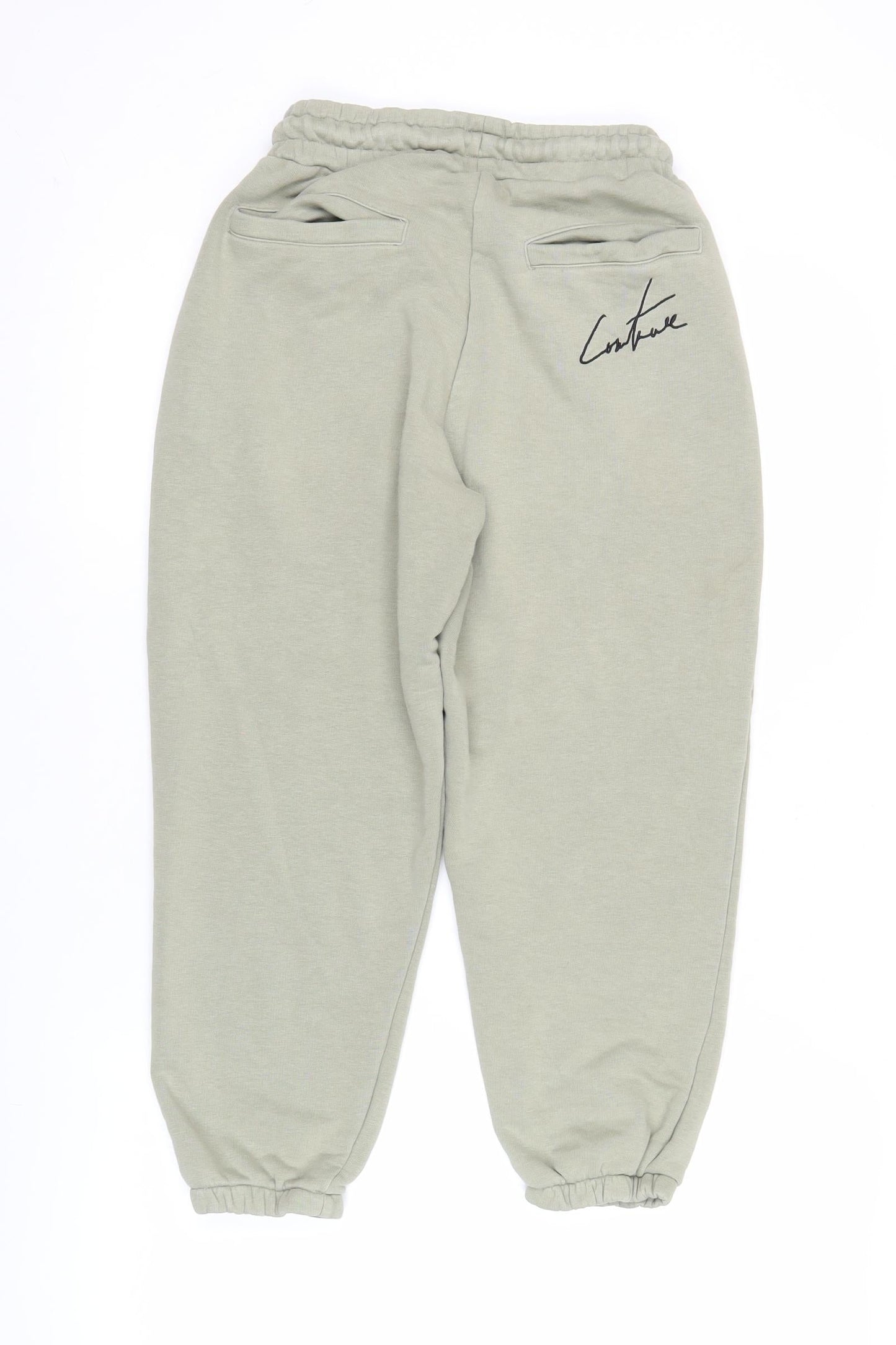 The Couture Club Men’s Green XS Jogger Trousers Elastic Waist