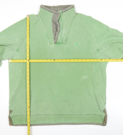 Fly Fishing Originals Men’s Green XL Henley Sweatshirt Cotton