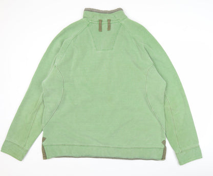 Fly Fishing Originals Men’s Green XL Henley Sweatshirt Cotton
