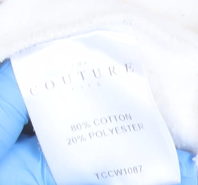 The Couture Club Men’s Beige XS Pullover Hoodie Logo Graphic