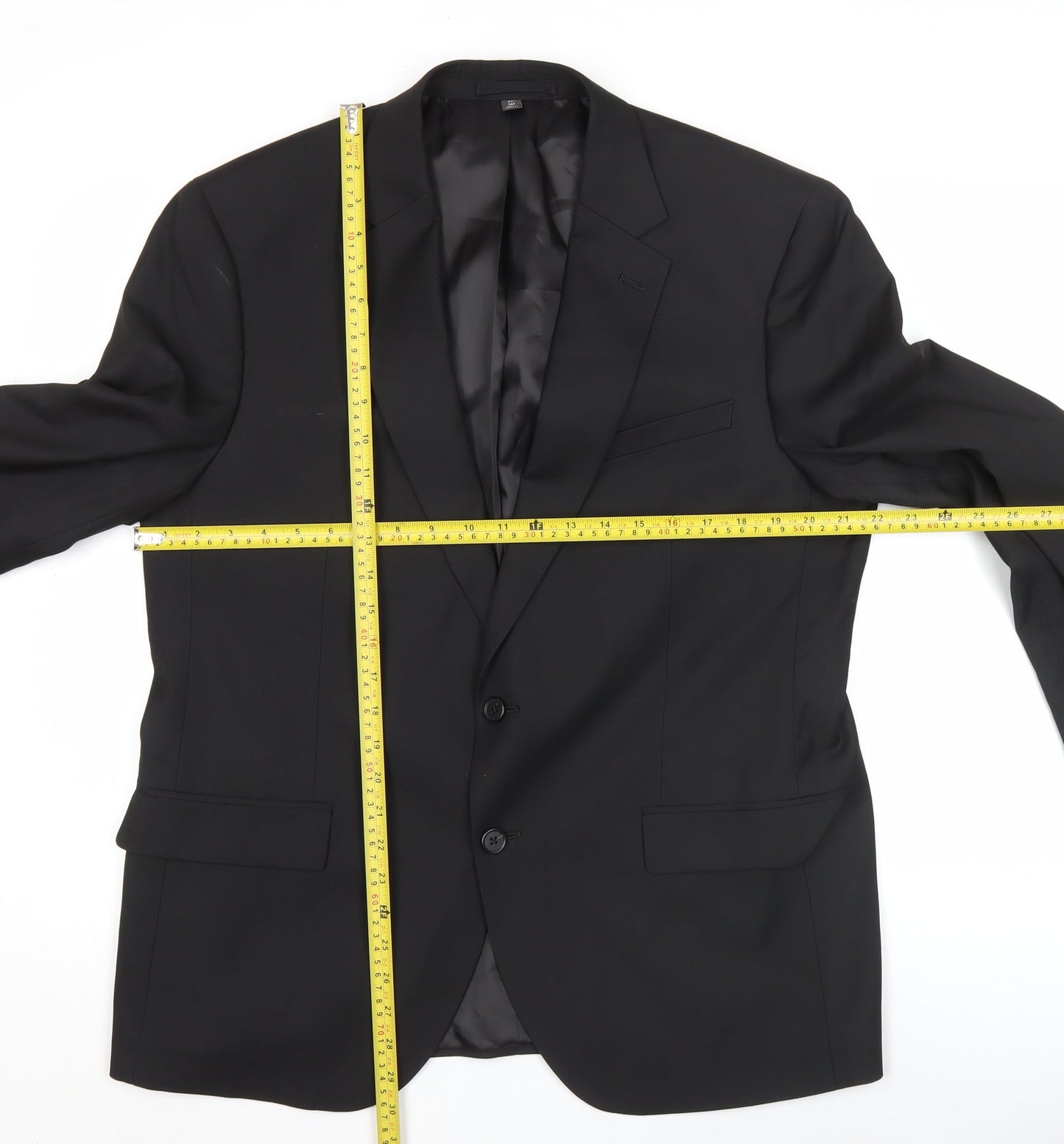 Marks and Spencer Men's Black 42 Chest XL Suit Jacket Regular Fit