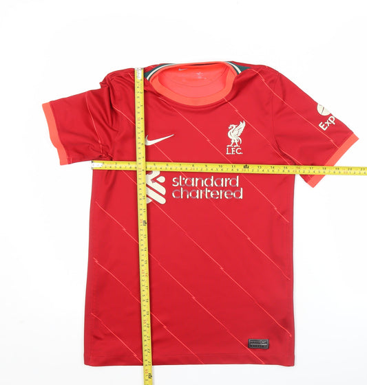 Nike Boys Liverpool FC Red Short Sleeve Football Jersey 13-14 Years