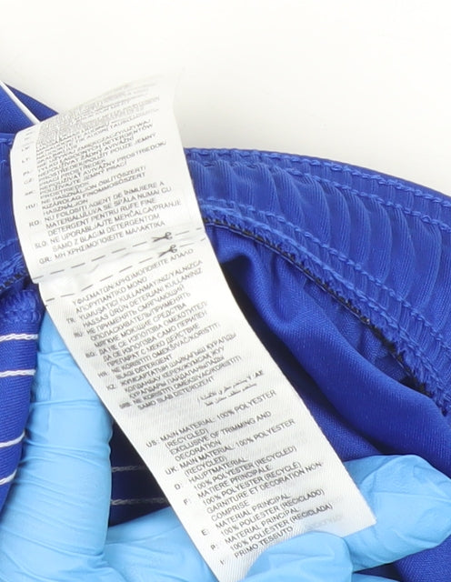 Adidas Boys Blue 13-14 Years Athletic Sports Shorts Gym Football