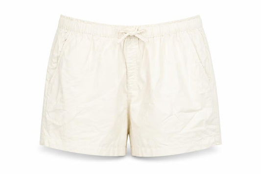 Front view of Dunnes Women’s Ivory XL Relaxed Fit Casual Shorts Cotton Lyocell