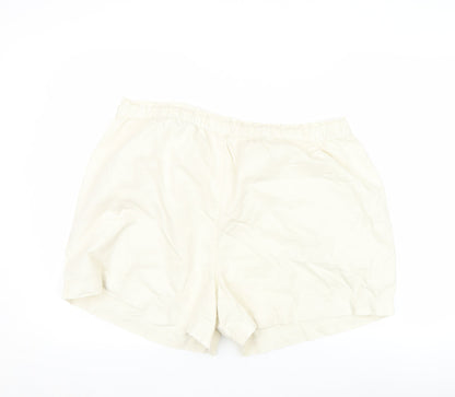 Dunnes Women’s Ivory XL Relaxed Fit Casual Shorts Cotton Lyocell