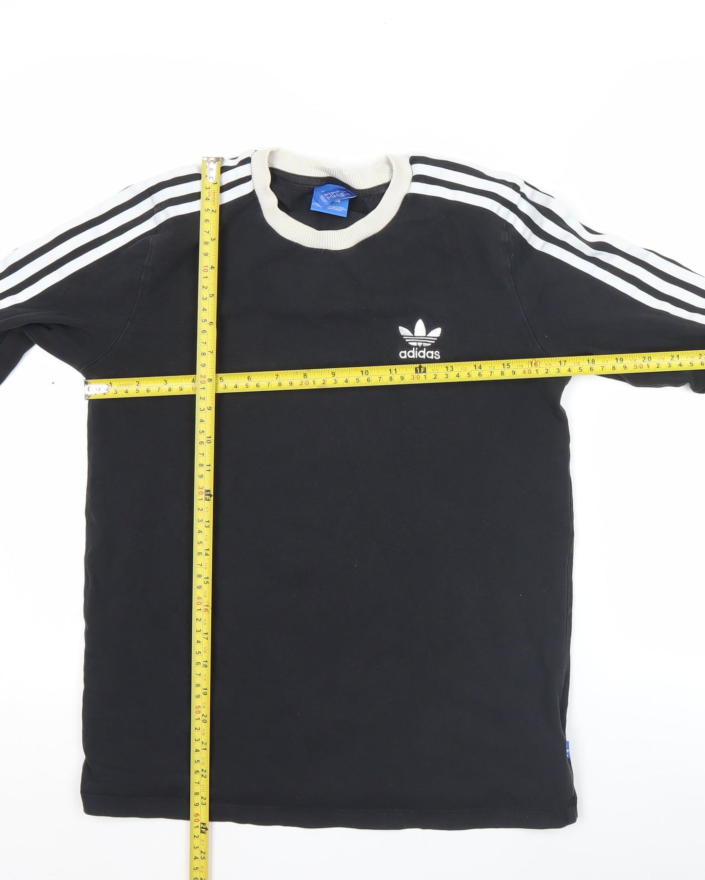 Adidas Women Black Long Sleeve Jersey T-Shirt Size 10 Cotton Blend