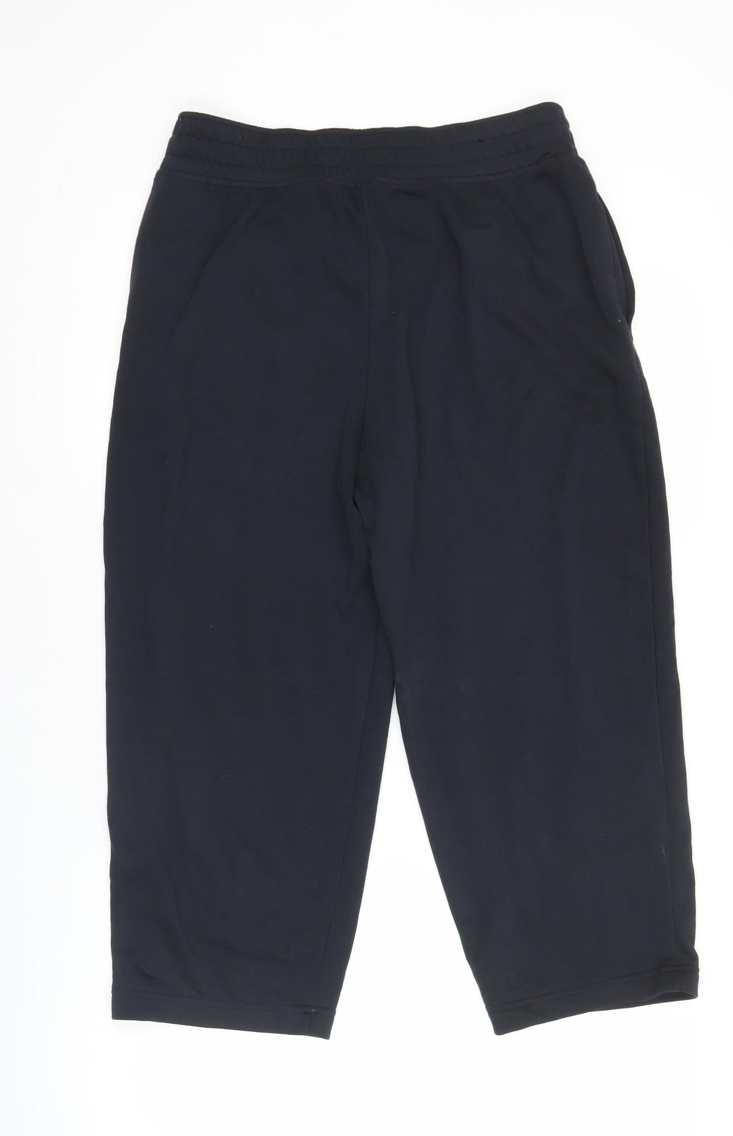 Under Armour Womens Black Cropped Activewear Trousers Size S