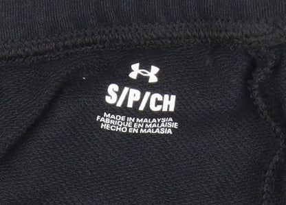 Under Armour Womens Black Cropped Activewear Trousers Size S