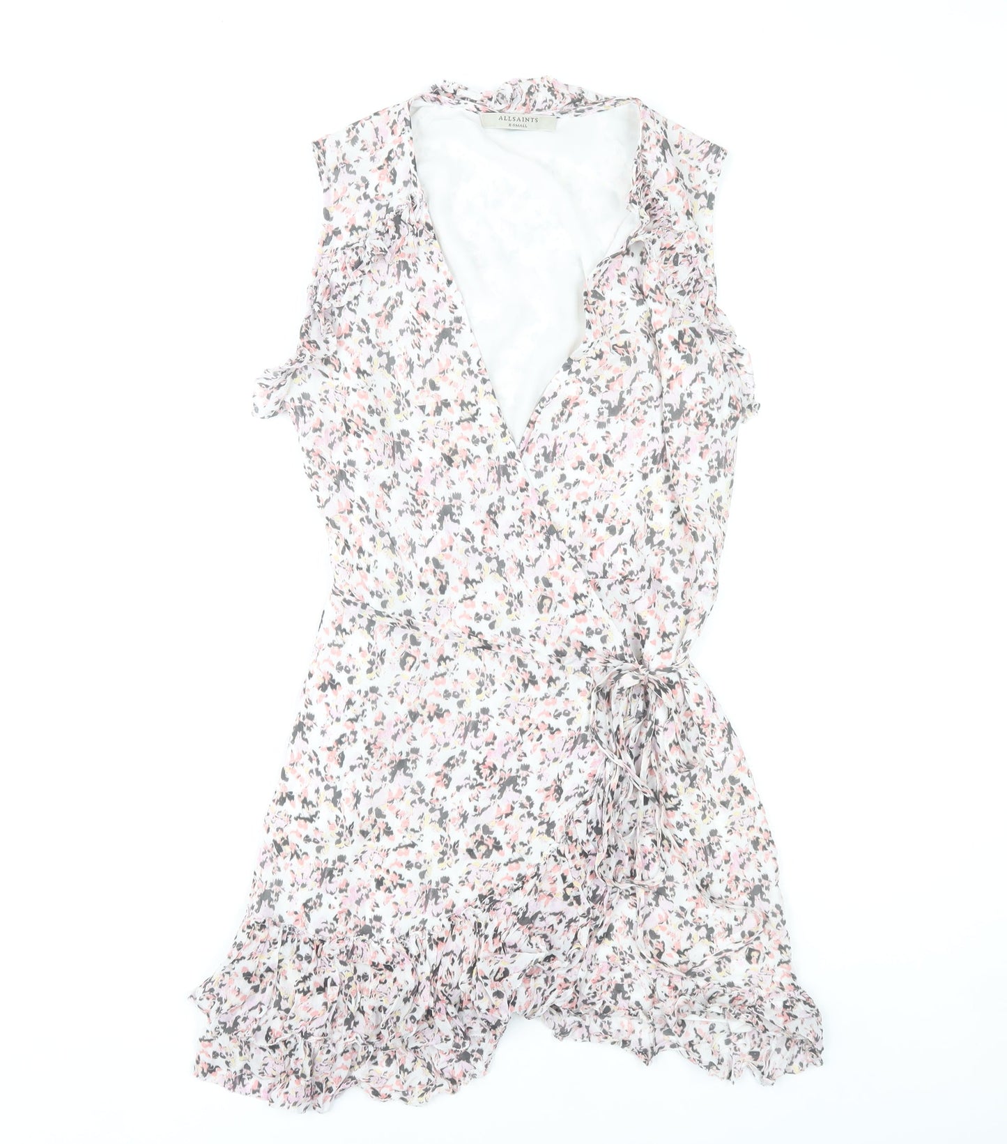 Womens UK Size XS AllSaints Wrap Dress